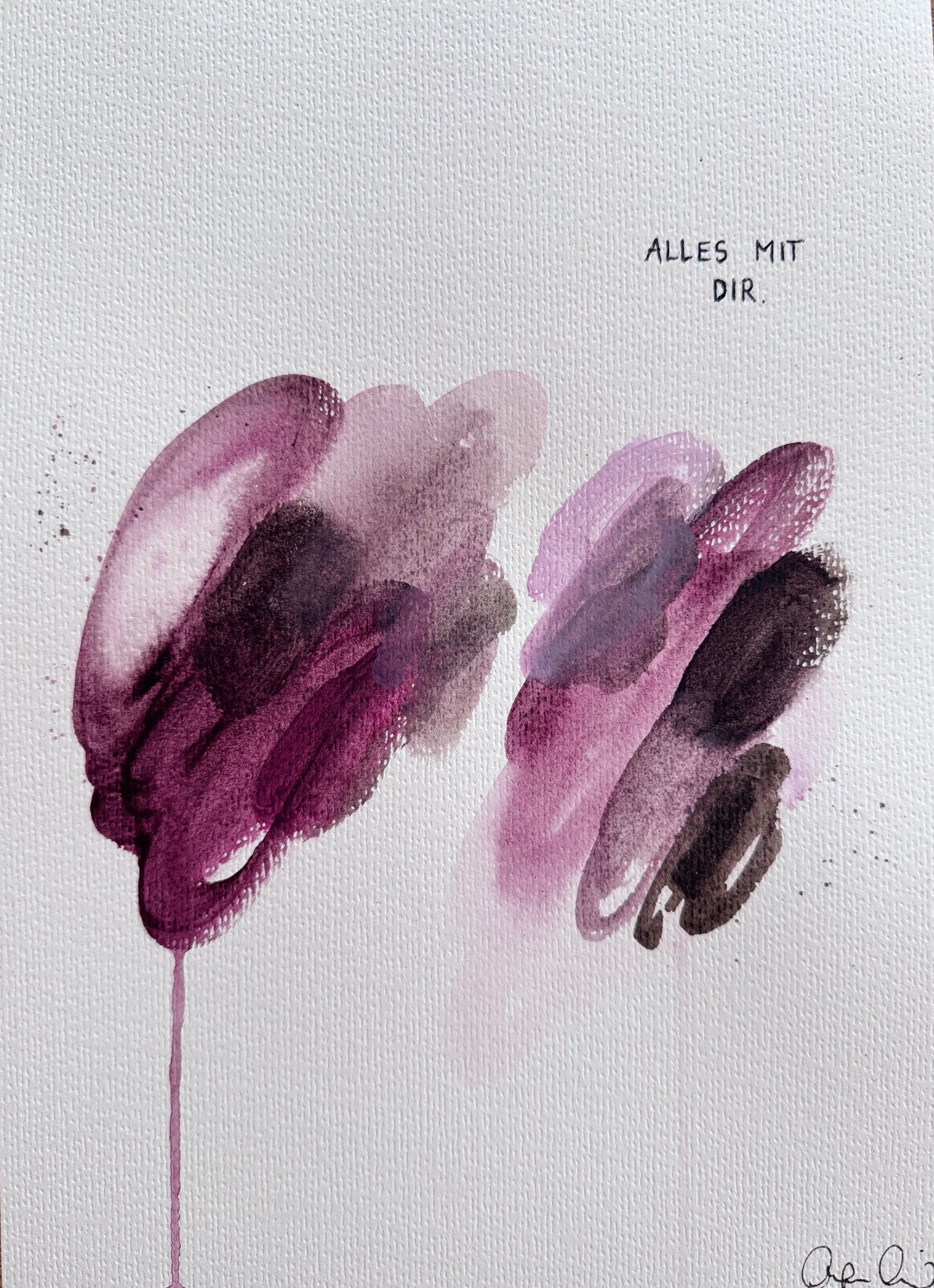 Original auf Aquarellpapier - DIN A4