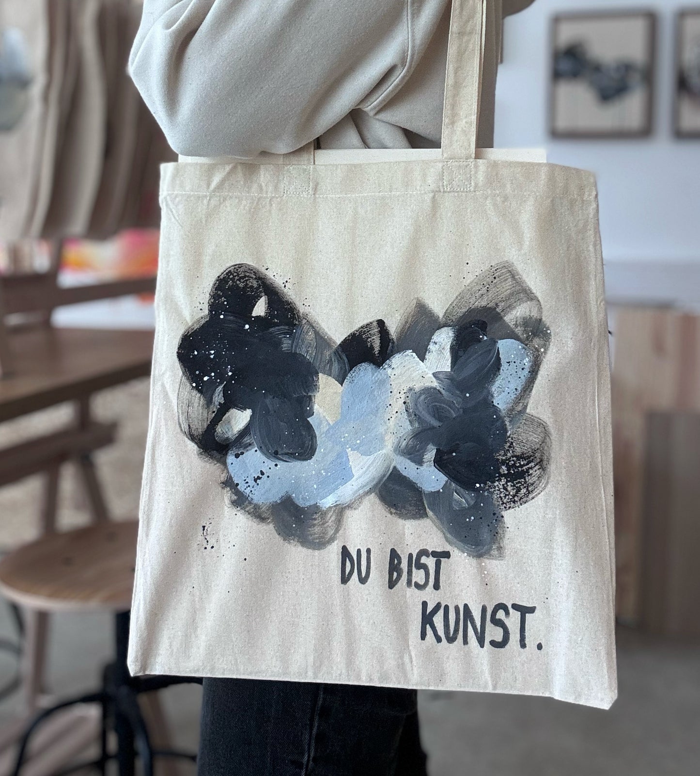 Jutebeutel - Hand-painted