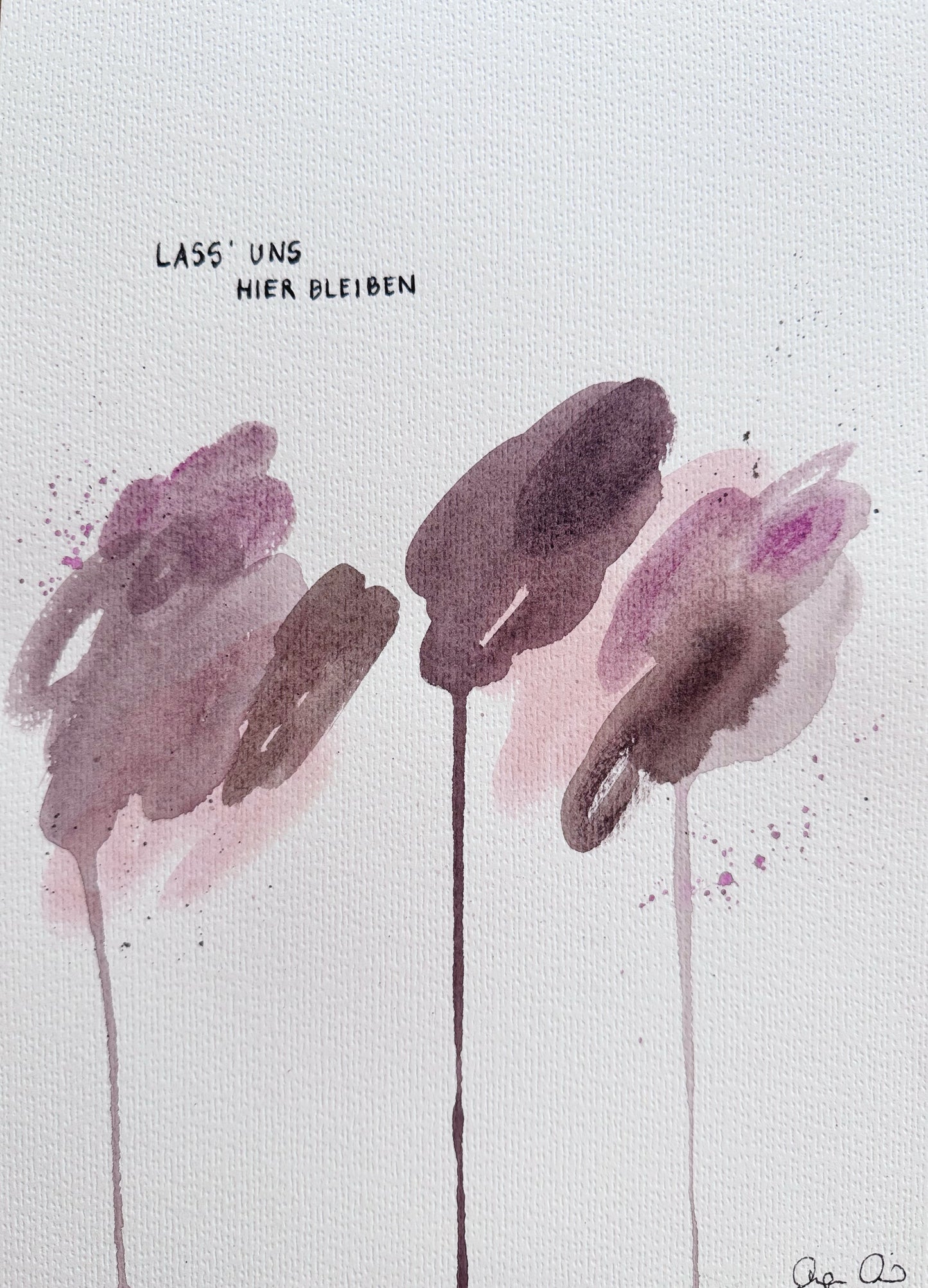 Original auf Aquarellpapier - DIN A4