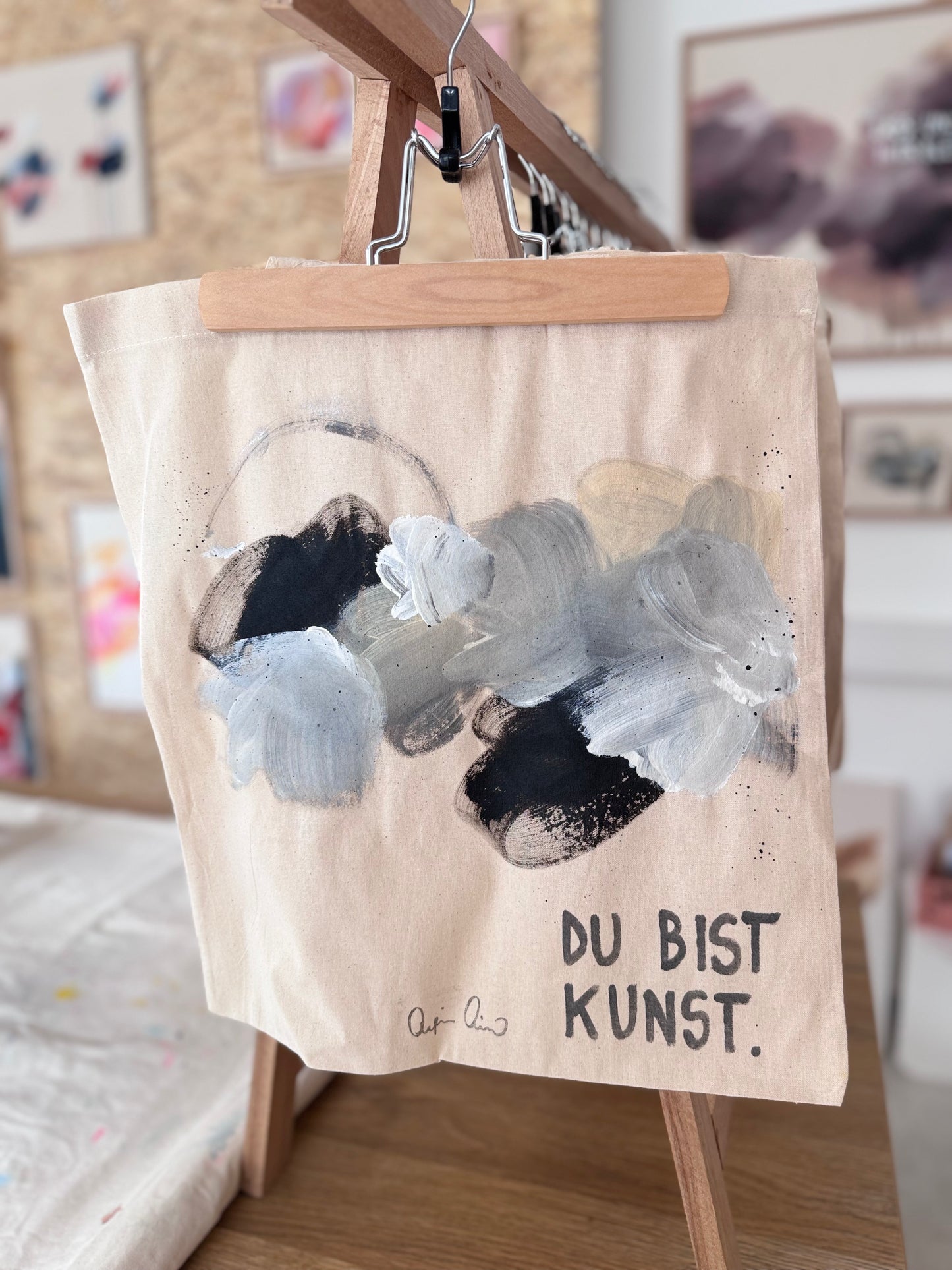 Jutebeutel - Hand-painted